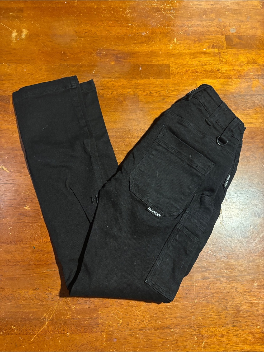 Huntley Black Men's Cargo Pants — Slim Utility Design